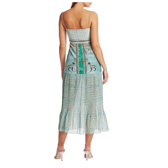 Saloni Veronica Silk Crepe de Chine Dress - Picture 3 of 6